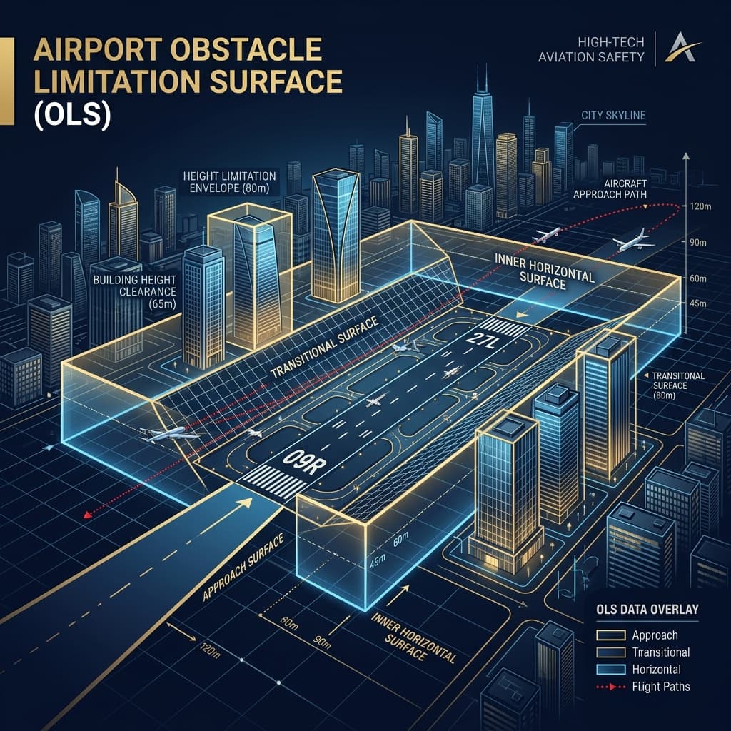 Obstacle limitation blueprint and runways